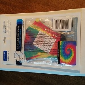 🆕️ Bespoke Washable face mask "Tie dye Multi" S/M